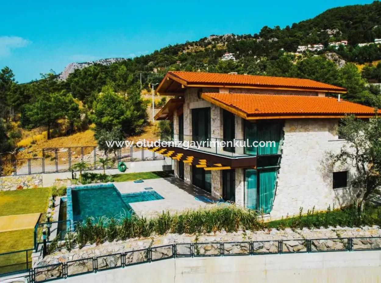 Stone Villa For Sale With Sea View In Sarigerme